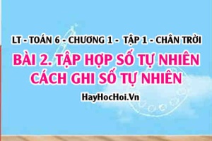 Tập hợp N, N* thứ tự trong tập hợp số tự nhiên cách ghi hệ thập phân, hệ la mã? Toán 6 chân trời Tập 1 chương 1 Bài 2